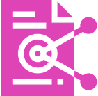 Sharing document graphic in pink